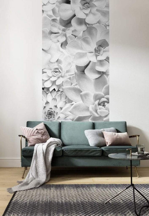 Komar Shades Black and White Non Woven Wall Mural 100x250cm 1 baan Ambiance | Yourdecoration.com