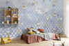 Komar Shelly Bluewave Non Woven Wall Mural 500x250cm 5 Panels Ambiance | Yourdecoration.com
