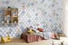 Komar Shelly White Non Woven Wall Mural 500x250cm 5 Panels Ambiance | Yourdecoration.com