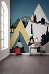 Komar Sightseeing Non Woven Wall Mural 300x280cm 6 Panels Ambiance | Yourdecoration.com