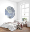 Komar Simply Sky Wall Mural 125x125cm Round Ambiance | Yourdecoration.com