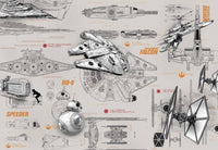 Komar Star Wars Blueprints Wall Mural 368x254cm | Yourdecoration.com