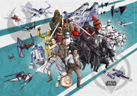 Komar Star Wars Cartoon Collage Wide Non Woven Wall Mural 400x280cm 8 Panels | Yourdecoration.com