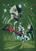 Komar Star Wars Classic Concrete Endor Non Woven Wall Mural 200x280cm 4 Panels | Yourdecoration.com