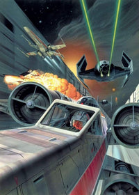 Komar Star Wars Classic Death Star Trench Run Non Woven Wall Mural 200x280cm 4 Panels | Yourdecoration.com