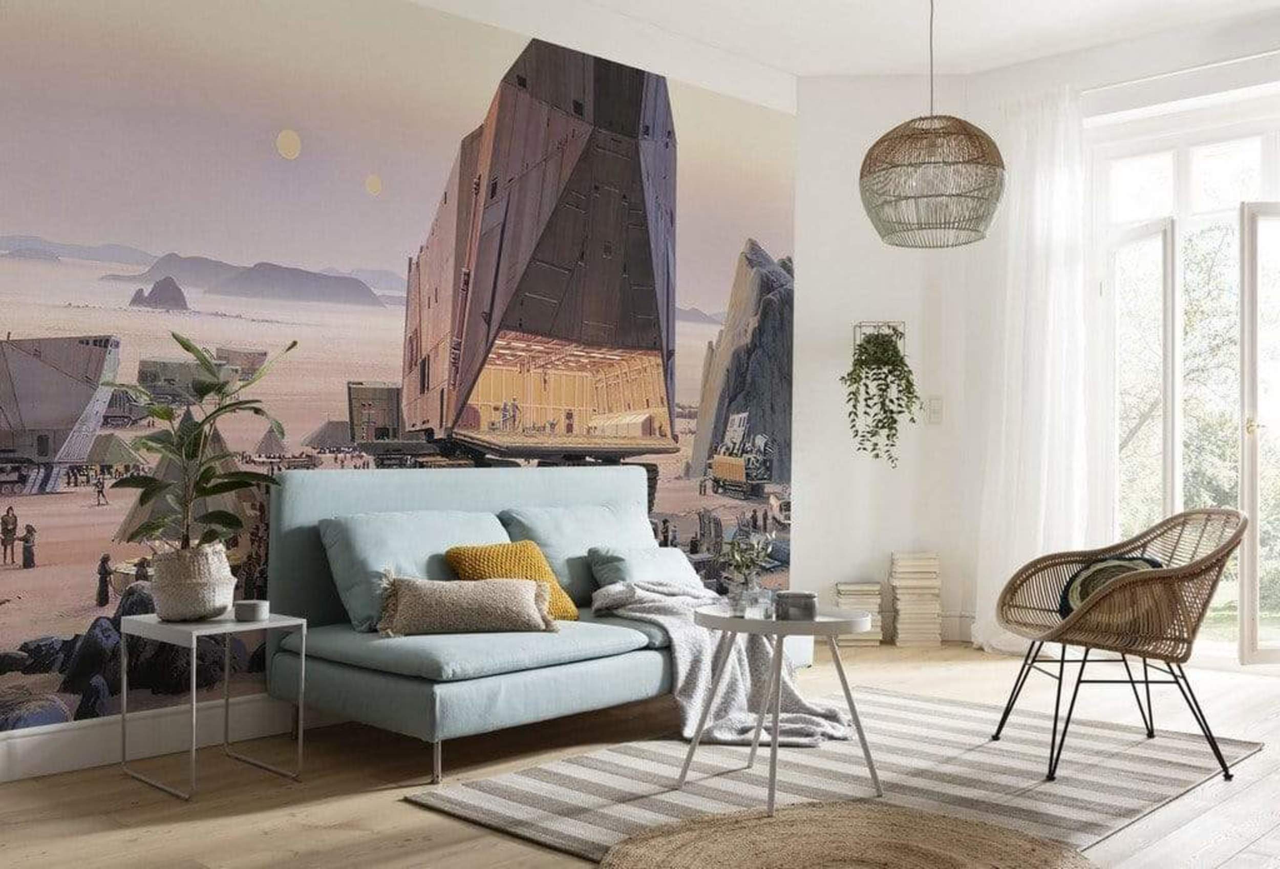 Komar Star Wars Classic RMQ Java Market Non Woven Wall Mural 500x250cm 10 Panels Ambiance | Yourdecoration.com