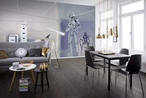 Komar Star Wars Classic RMQ Stormtrooper Hallway Non Woven Wall Mural 500x250cm 10 Panels Ambiance | Yourdecoration.com