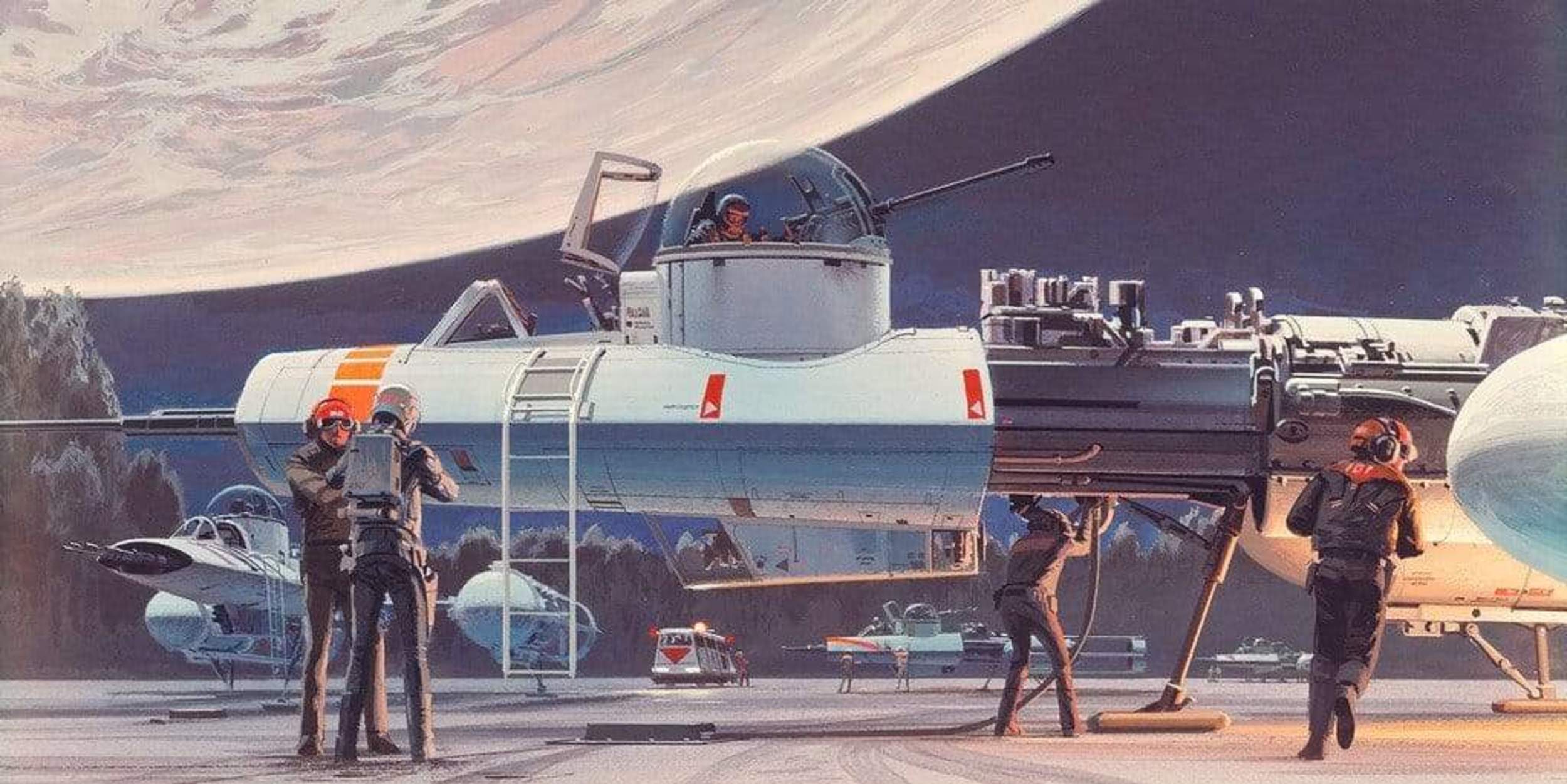 Komar Star Wars Classic RMQ Yavin Hangar Non Woven Wall Mural 500x250cm 10 Panels | Yourdecoration.com