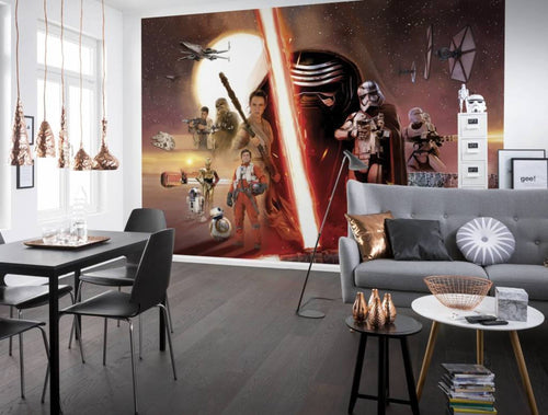 Komar Star Wars EP7 Collage Wall Mural 368x254cm | Yourdecoration.com