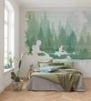 Komar Star Wars Endor Speeders Non Woven Wall Mural 350x280cm 7 Panels Ambiance | Yourdecoration.com