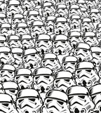 Komar Star Wars Stormtrooper Swarm Non Woven Wall Mural 250x280cm 5 Panels | Yourdecoration.com