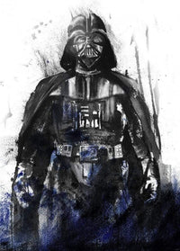 Komar Star Wars Watercolor Vader Non Woven Wall Mural 200x280cm 4 Panels | Yourdecoration.com