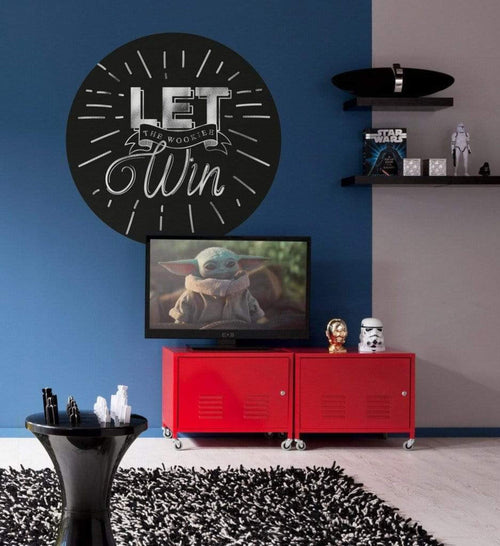 Komar Star Wars Wookie Win Self Adhesive Wall Mural 125x125cm Round Ambiance | Yourdecoration.com