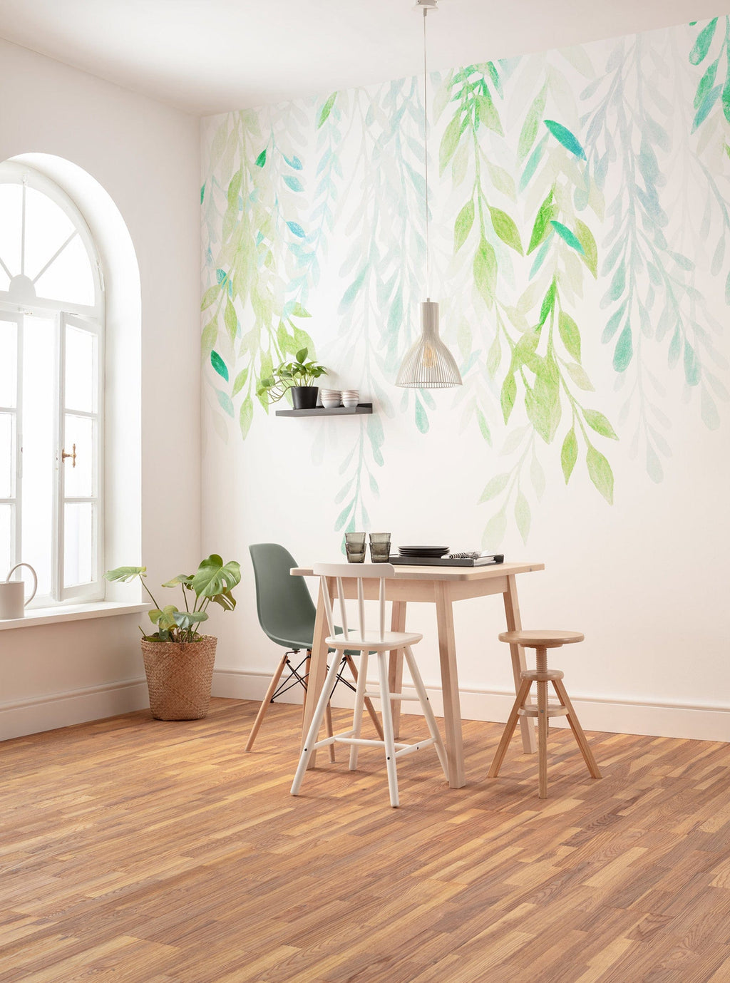 Komar Summer Leaves Non Woven Wall Mural 350X250cm 7 Panels Ambiance | Yourdecoration.com