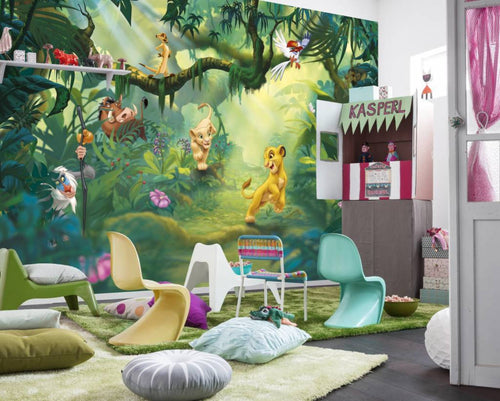 Jungle Forest Animal Tree Wallpaper Mural Photo Wall Home Room Poster Decor