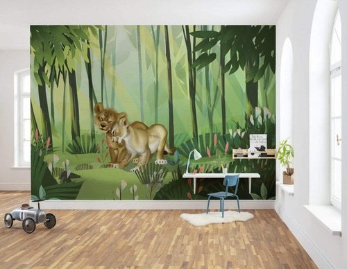 Komar The Lion King Love Non Woven Wall Mural 400x280cm 8 Panels Ambiance | Yourdecoration.com