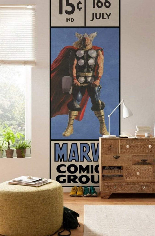 Komar Thor Retro Comic Box Non Woven Wall Mural 100x280cm 2 Panels Ambiance | Yourdecoration.com