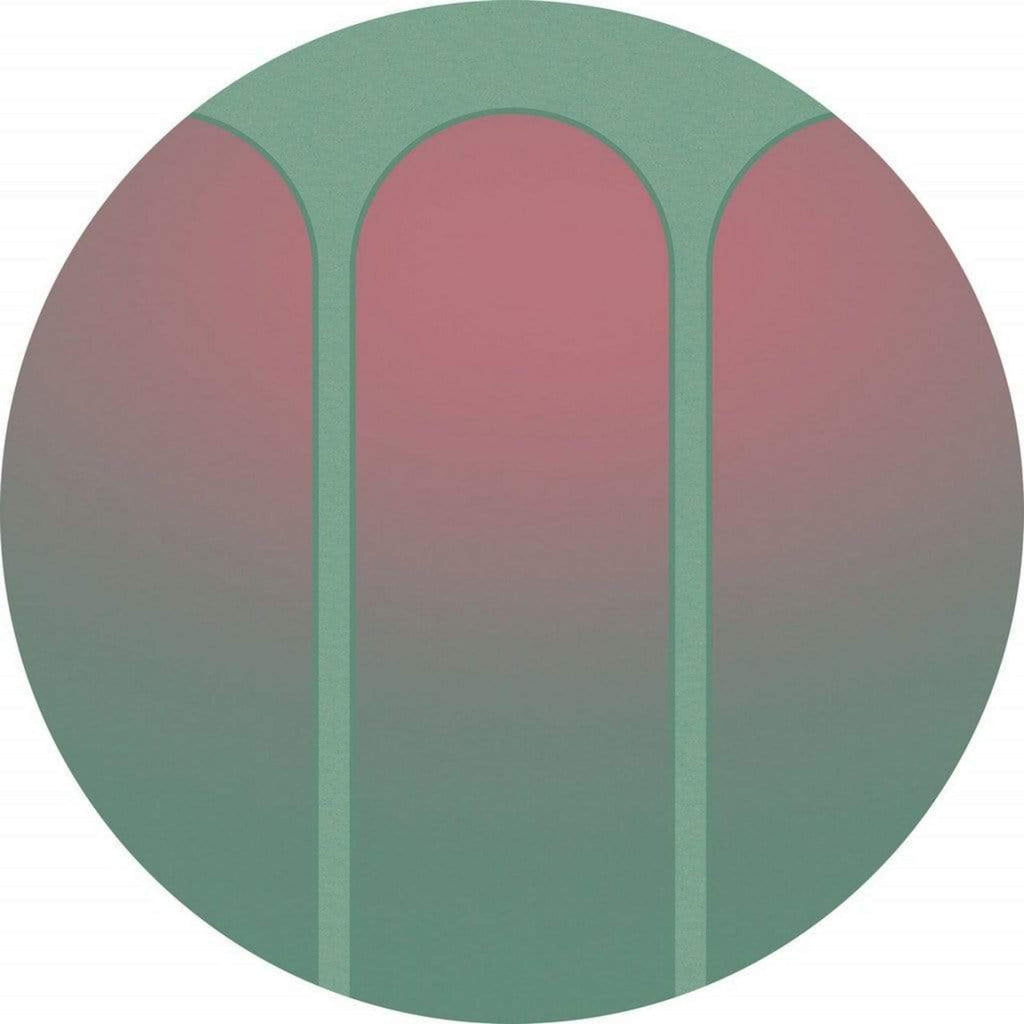 Komar Three Doors Wall Mural 125x125cm Round | Yourdecoration.com