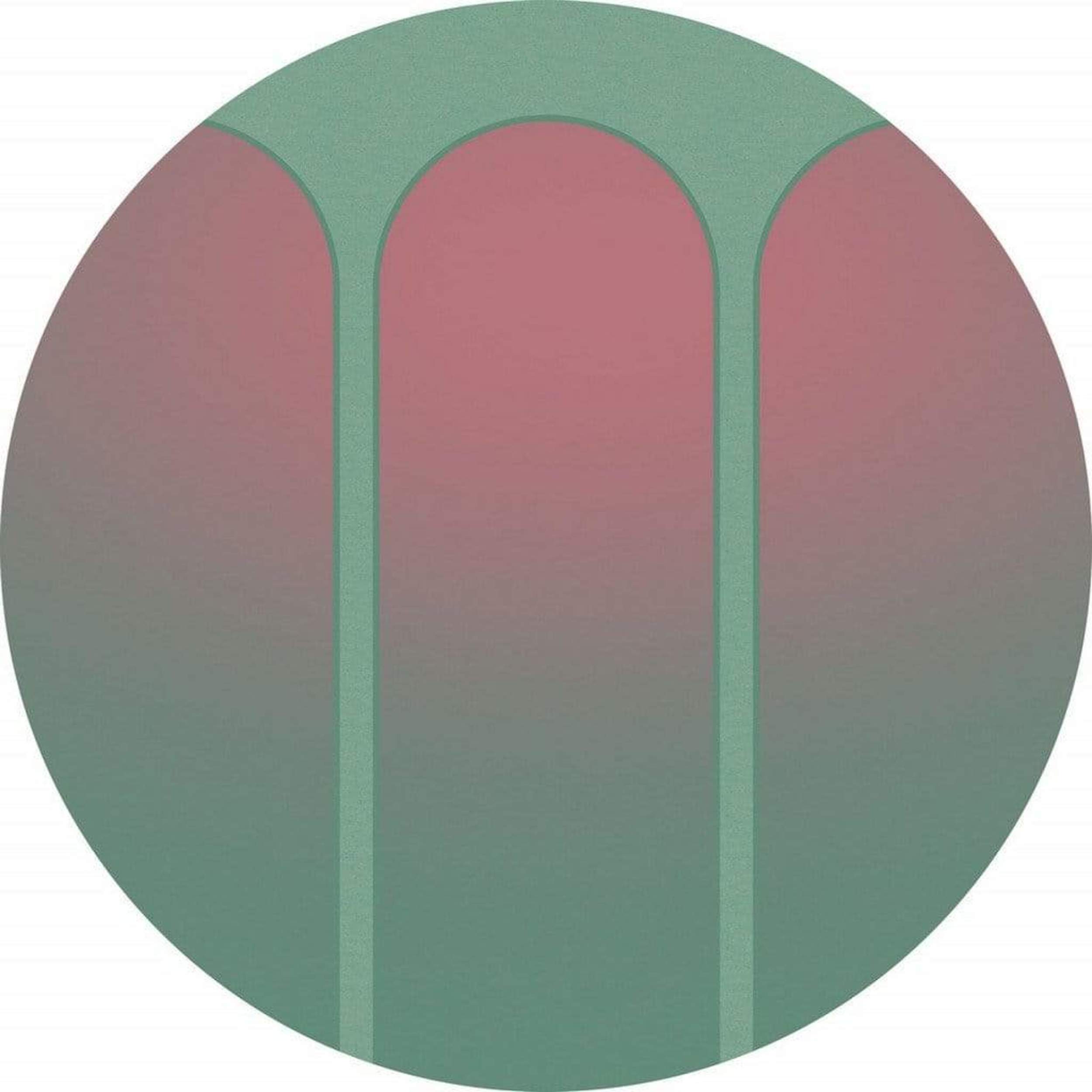 Komar Three Doors Wall Mural 125x125cm Round | Yourdecoration.com