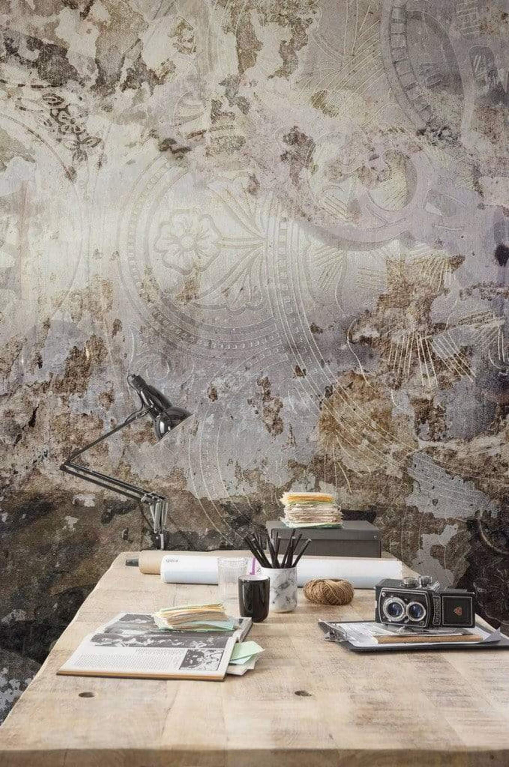 Komar Time Non Woven Wall Mural 300x250cm 3 Panels Ambiance | Yourdecoration.com