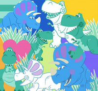 Komar Toy Story Rex and Trixie Non Woven Wall Mural 300x280cm 6 Panels | Yourdecoration.com