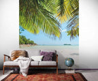 Komar Under The Palmtree Non Woven Wall Mural 200x250cm 2 Panels Ambiance | Yourdecoration.com