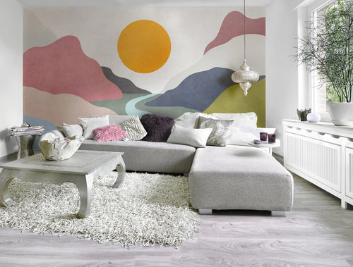 Komar Velvety Valley Non Woven Wall Murals 400x250cm 4 panels Ambiance | Yourdecoration.com
