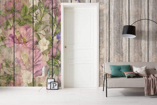 Komar Vintage Rose Non Woven Wall Mural 500x250cm 5 Panels Ambiance | Yourdecoration.com