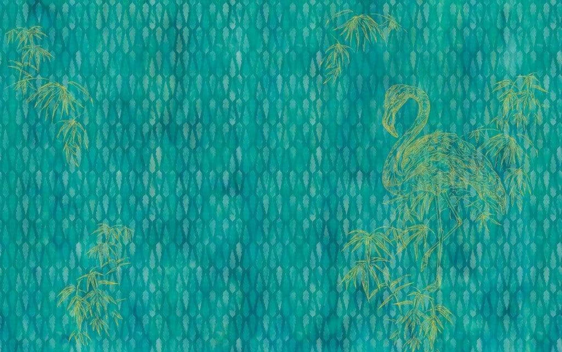 Komar Wild Flamingo Non Woven Wall Mural 400x250cm 4 Panels | Yourdecoration.com