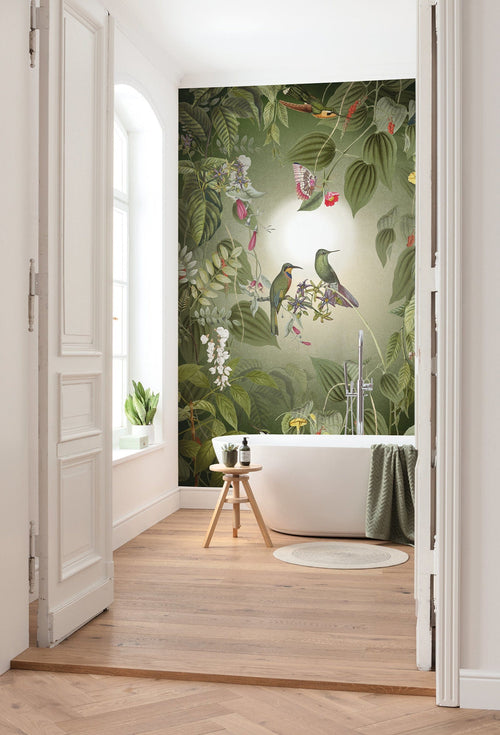 Komar Wildlife Birds Non Woven Wall Mural 200X250cm 4 Panels Ambiance | Yourdecoration.com