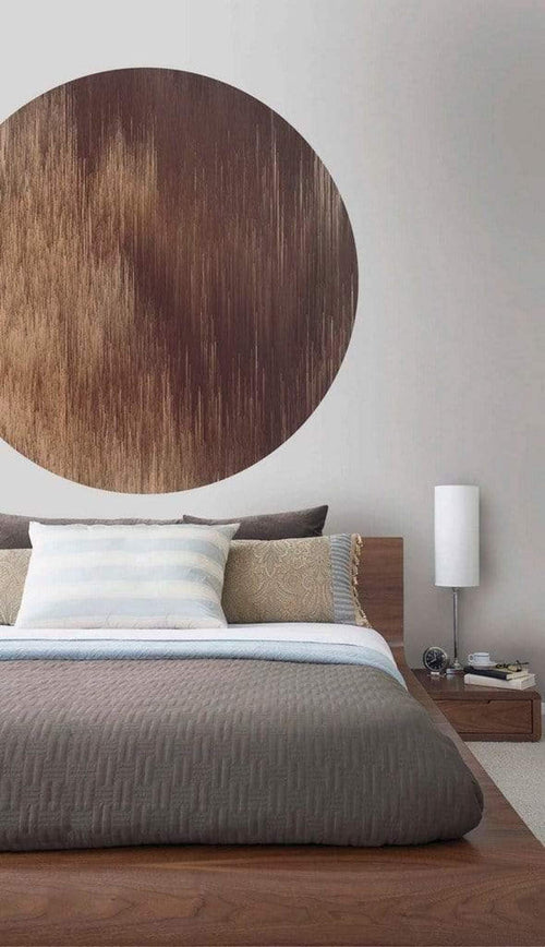 Komar Windlines Color Wall Mural 125x125cm Round Ambiance | Yourdecoration.com