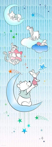 Komar Winnie Pooh Piglet and Stars Non Woven Wall Mural 100x280cm 2 Panels | Yourdecoration.com