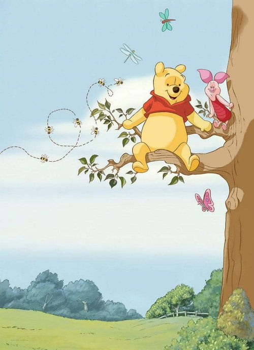 Komar Winnie Pooh Tree Wall Mural 184x254cm 4 Parts | Yourdecoration.com