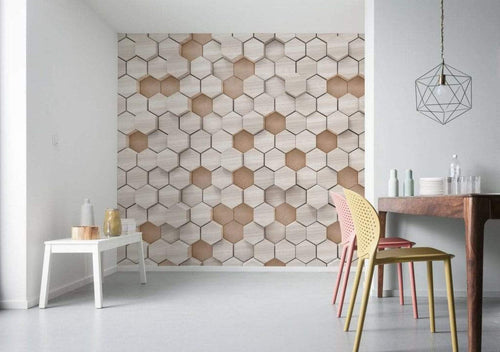 Komar Woodcomb Nude Non Woven Wall Mural 400x250cm 4 Panels Ambiance | Yourdecoration.com