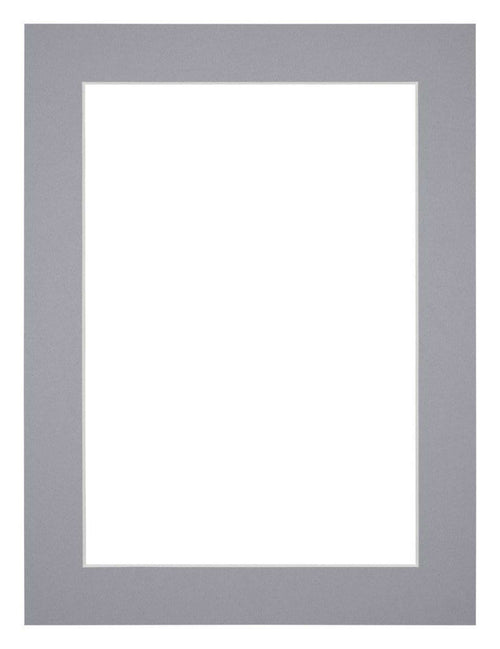 Passe Partout 18x24cm Carton Gray Edge 4cm Straight Front | Yourdecoration.com