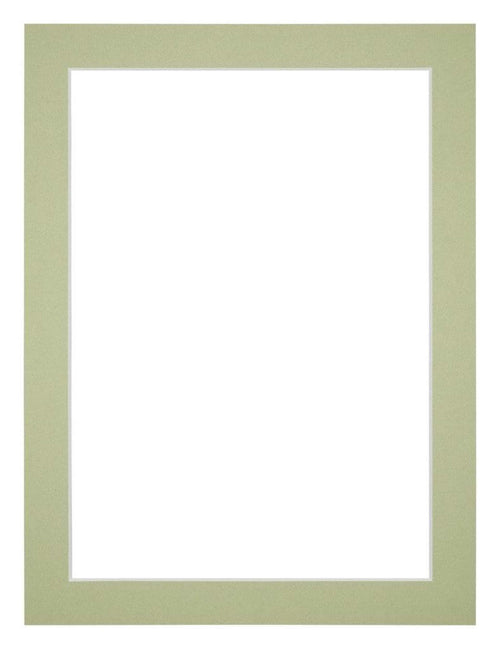 Passe Partout 18x24cm Carton Mint Green Edge 3cm Straight Front | Yourdecoration.com