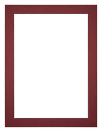 Passe Partout 18x24cm Carton Wine Red Edge 3cm Straight Front | Yourdecoration.com