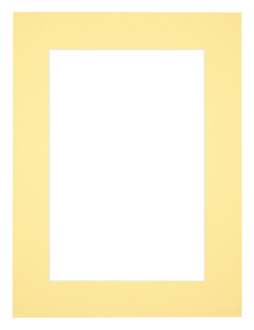 Passe Partout 18x24cm Carton Yellow Edge 5cm Straight Front | Yourdecoration.com