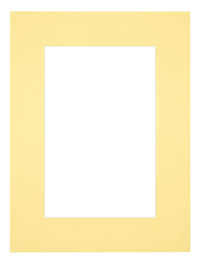 Passe Partout 18x24cm Carton Yellow Edge 6cm Straight Front | Yourdecoration.com