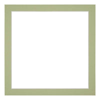 Passe Partout 20x20cm Carton Mint Green Edge 3cm Straight Front | Yourdecoration.com