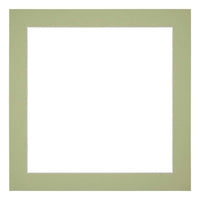 Passe Partout 20x20cm Carton Mint Green Edge 4cm Straight Front | Yourdecoration.com