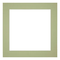 Passe Partout 20x20cm Carton Mint Green Edge 5cm Straight Front | Yourdecoration.com