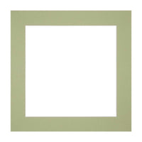Passe Partout 20x20cm Carton Mint Green Edge Straight Front | Yourdecoration.com