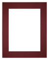 Passe Partout 20x25cm Carton Wine Red Edge 6cm Straight Front | Yourdecoration.com