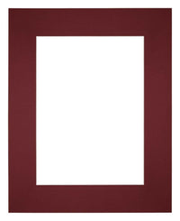Passe Partout 20x25cm Carton Wine Red Edge Straight Front | Yourdecoration.com