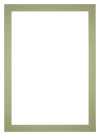 Passe Partout 20x28cm Carton Mint Green Edge 4cm Straight Front | Yourdecoration.com