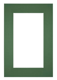 Passe Partout 20x30cm Carton Green Forest Edge 6cm Straight Front | Yourdecoration.com
