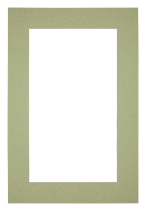 Passe Partout 20x30cm Carton Mint Green Edge 5cm Straight Front | Yourdecoration.com
