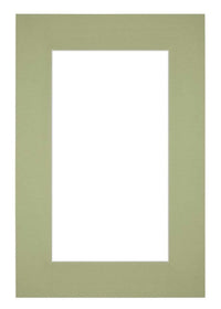 Passe Partout 20x30cm Carton Mint Green Edge 6cm Straight Front | Yourdecoration.com