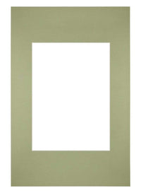 Passe Partout 20x30cm Carton Mint Green Edge Straight Front | Yourdecoration.com
